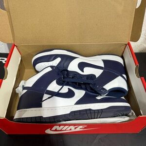 Nike Dunk High Retro “Midnight Navy” Size 10